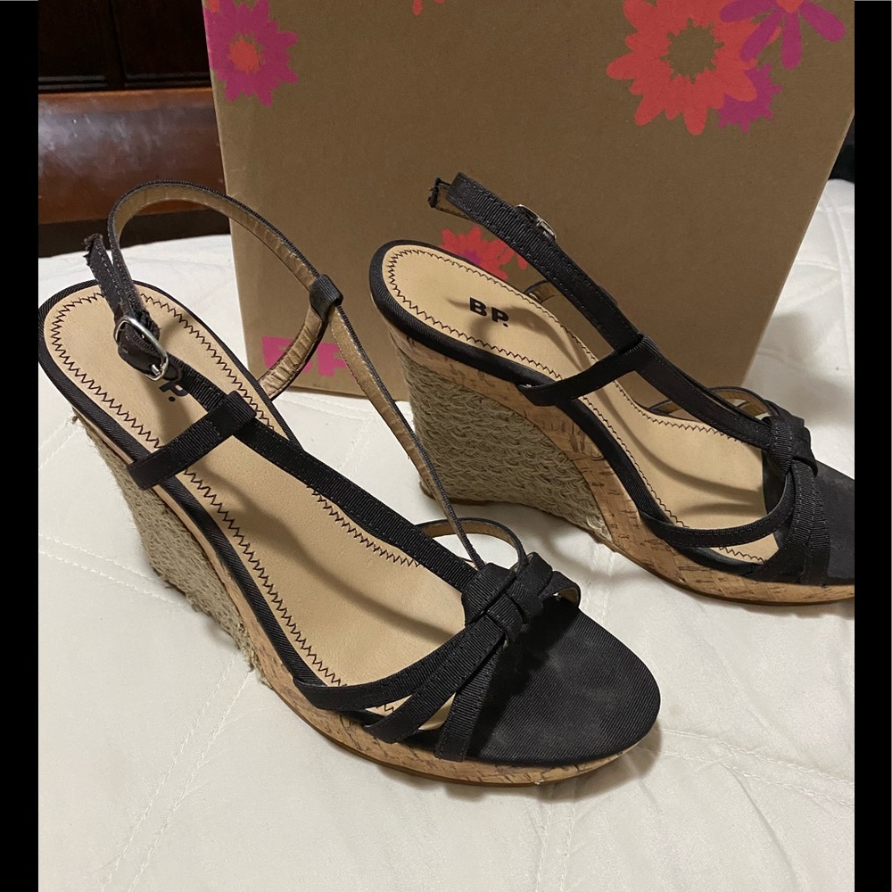 BP. “Stella” Wedge Sandals- Size 8